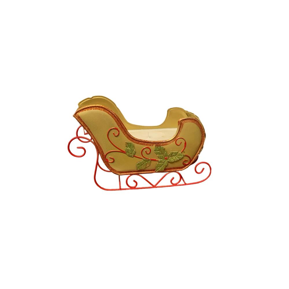 Santa Sleigh Candle